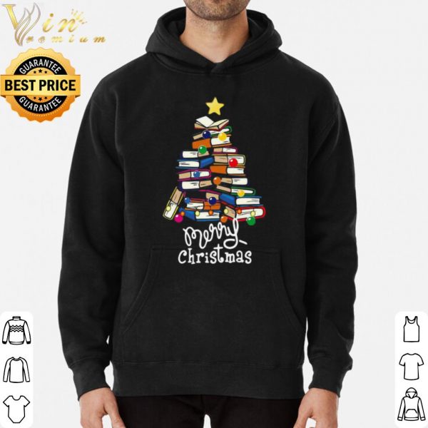 Merry Christmas Librarian Tree shirt 3