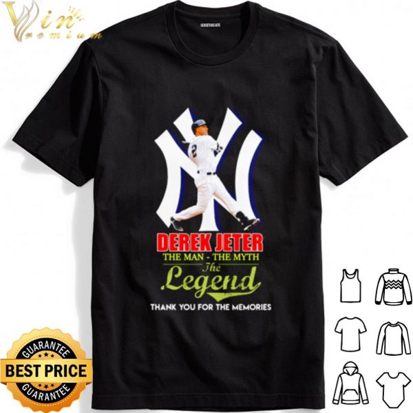 Derek Jeter The Man The Myth The Legend Thank You For The Memories shirt 1