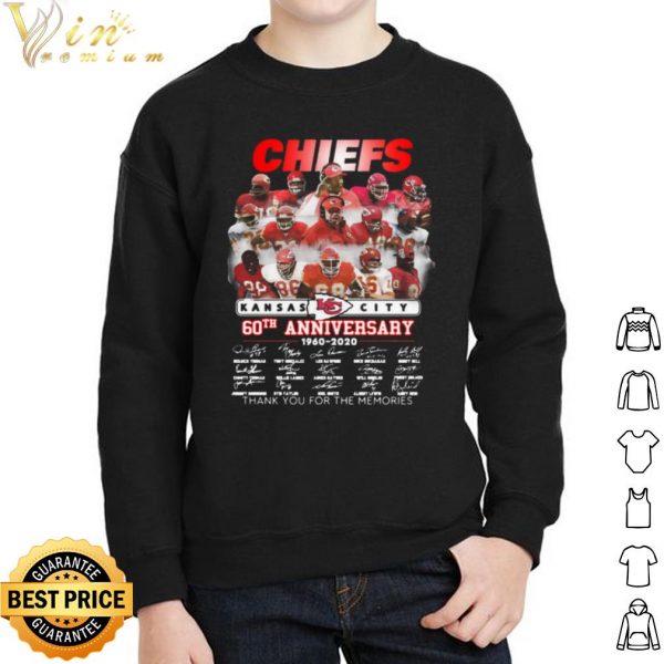 Kansas City Chiefs 61st Anniversary 1960 2021 Thank Memories Signatures shirt 2