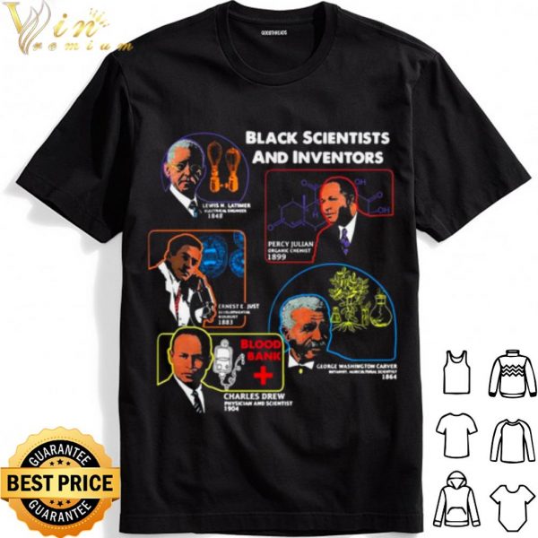 Black Scientists And Inventors Lewis H Latimer 1848 Percy Julian 1899 shirt 1