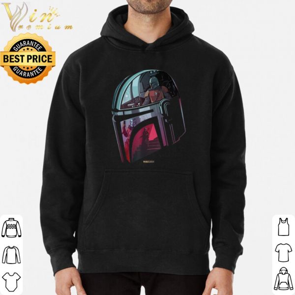 Star Wars The Mandalorian Helmet Scene Fill shirt 3