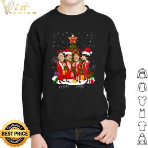 Santa Rolling Stones Chibi Merry Christmas Signature shirt 1 Santa Rolling Stones Chibi Merry Christmas Signature shirt 4