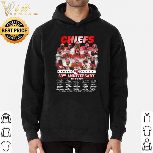 Kansas City Chiefs 61st Anniversary 1960 2021 Thank Memories Signatures shirt 3