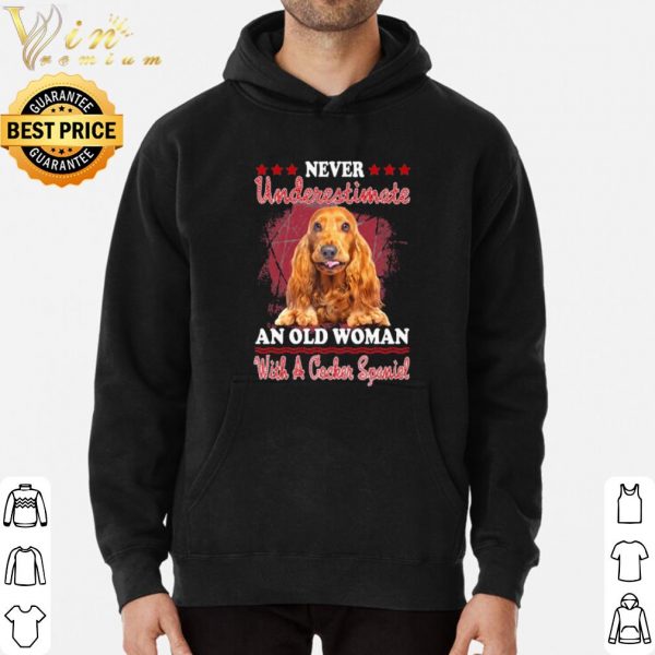 Never Underestimate An Old Woman With A Cocker Spaniel shirt 3