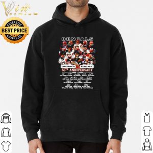 Cincinnati Bengals 55th Anniversary Thank You For The Memories Signature shirt 5