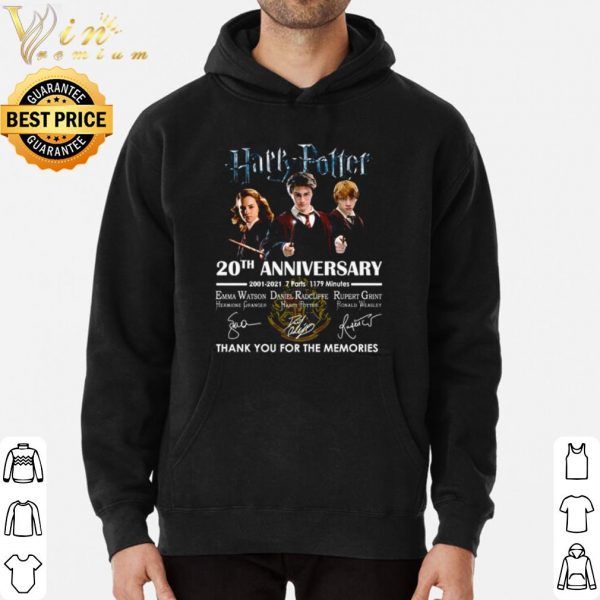 Harry Potter 20th Anniversary Thank you for the memories Signature shirt 3