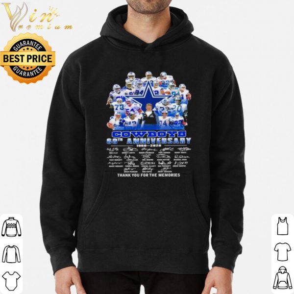 Dallas Cowboys 60th Anniversary Thank You For The Memories Signature shirt 3