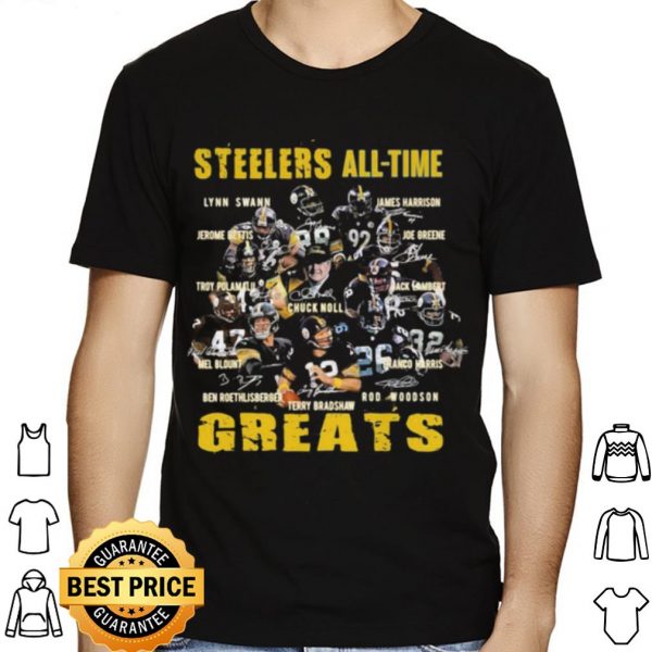 Pittsburgh Steelers All Time The Greats Signatures shirt 1