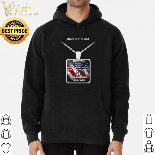 Made In The Usa In Memory Of The 58479 Brother And Sister shirt 3