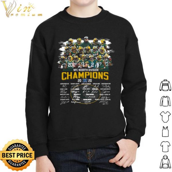 Green Bay Packers NFC North Division Champion 2020 Signatures shirt 2