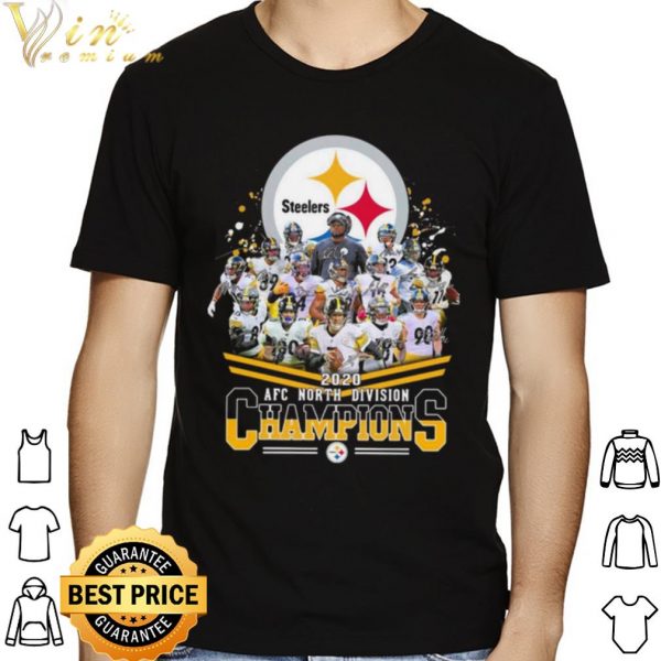 Pittsburgh Steelers 2020 Afc North Division Champions Signatures shirt 1