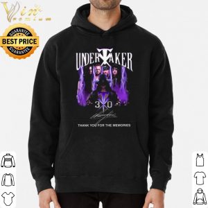 The Undertaker 30 Thank you for the memories Signature shirt 5