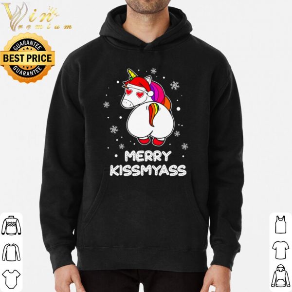 Santan Unicorn LGBT merry kissmyass shirt 3
