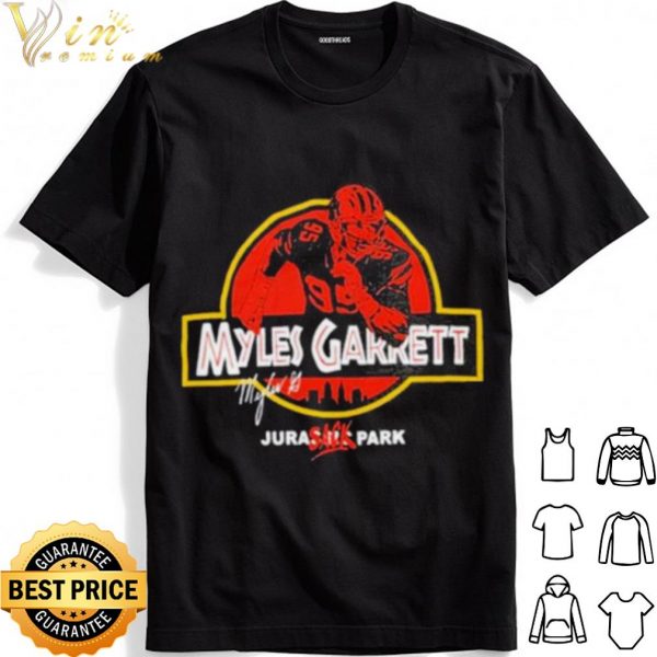 Myles Garrett Jurassic Park Sack shirt 1
