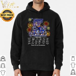 The New York Giants 95th Anniversary Thank You The Memories Signatures shirt 5