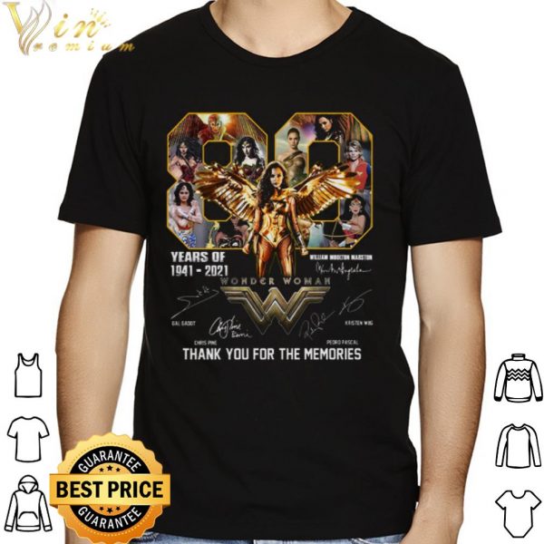 William Moulton Marston Wonder Woman Thank The Memories Signature shirt 1