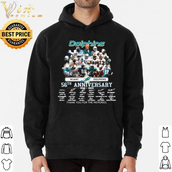 Miami Dolphins 56th Anniversary Thank For The Memories Signatures shirt 3