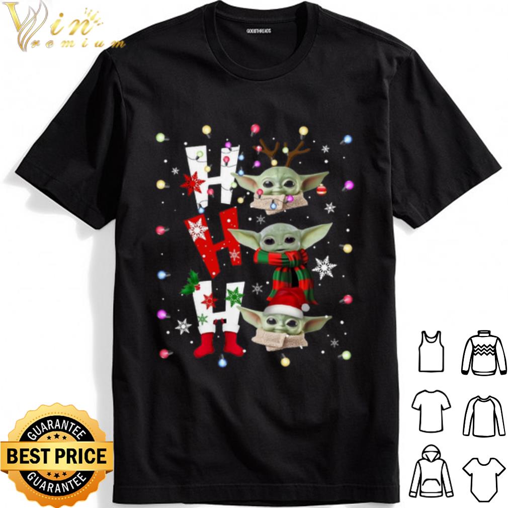 Baby Yoda HoHoHo Merry Christmas shirt Baby Yoda HoHoHo Merry Christmas shirt 1