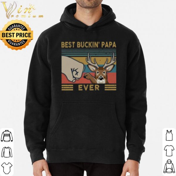 Best Buckin Papa Ever Vintage shirt 3