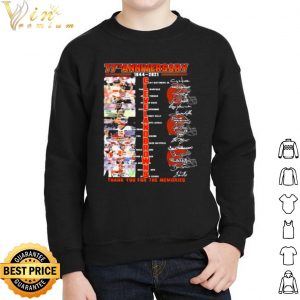 Cleveland Browns 77th Anniversary Thank The Memories Signatures shirt 4