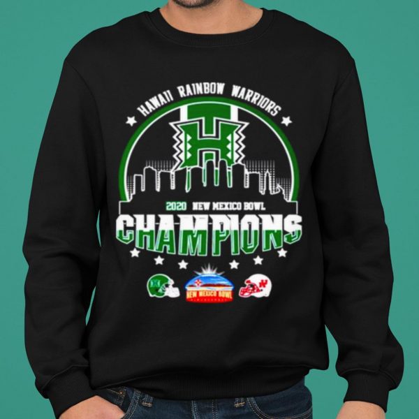 Hawaii Rainbow Warriors 2020 New Mexico Bowl Champions shirt 2