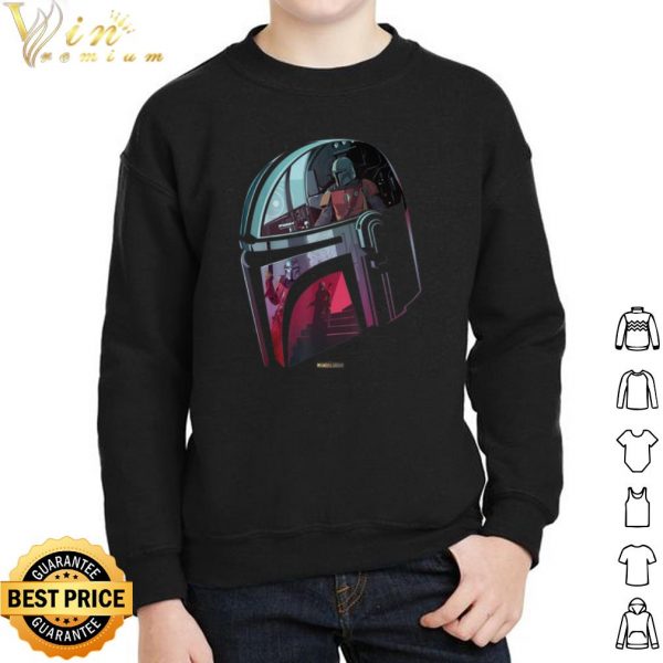 Star Wars The Mandalorian Helmet Scene Fill shirt 2