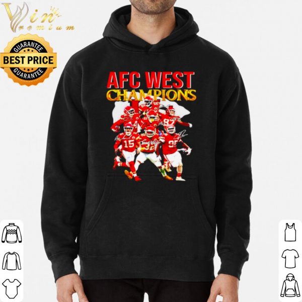 Kansas City Chiefs Afc West Champions Signatures shirt 3
