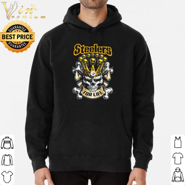 King Skull Pittsburgh Steelers for life shirt 3