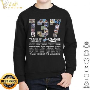 137 Years Of Los Angeles Dodgers Thank You For The Memories Signatures shirt 4