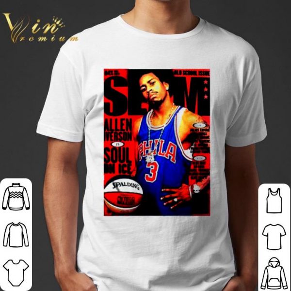 Old School Issue Slam Allen Iverson Soul On Ice shirt 1