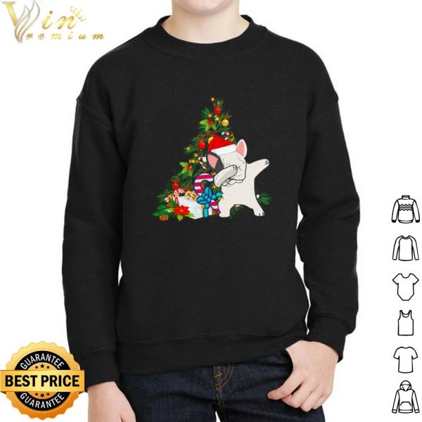 French Bulldog Dabbing Christmas Tree shirt 2