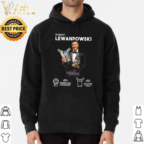 Robert Lewandowski Golden Ball Uefa Champions Signature shirt 3