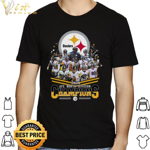 Pittsburgh Steelers 2020 AFC North Division Champion Signature Member shirt 1
