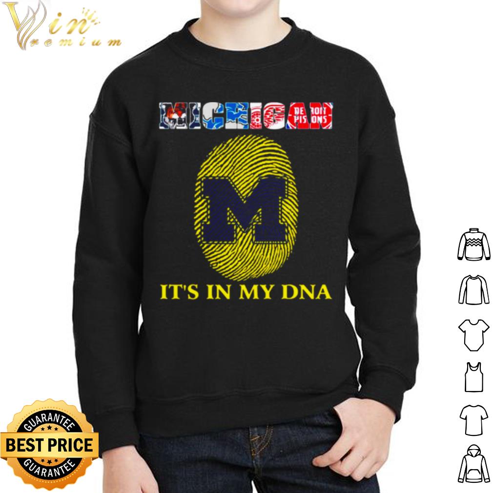 Michigan Detroit Lions It's In My DNA shirt Michigan Detroit Lions It's In My DNA shirt 2