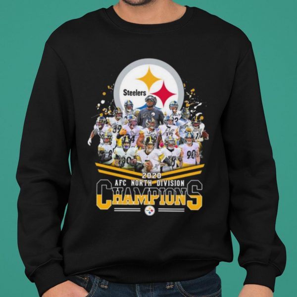 Pittsburgh Steelers 2020 Afc North Division Champions Signatures shirt 2