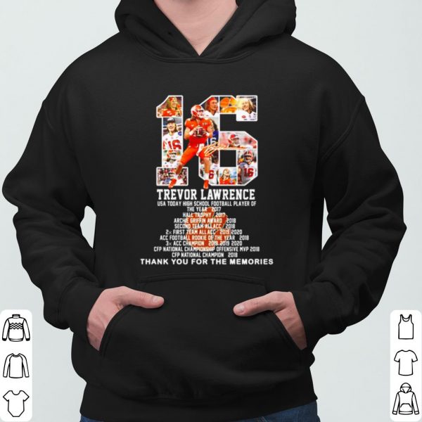 16 Trevor Lawrence Usa Today High School Football Thank The Memories shirt 3