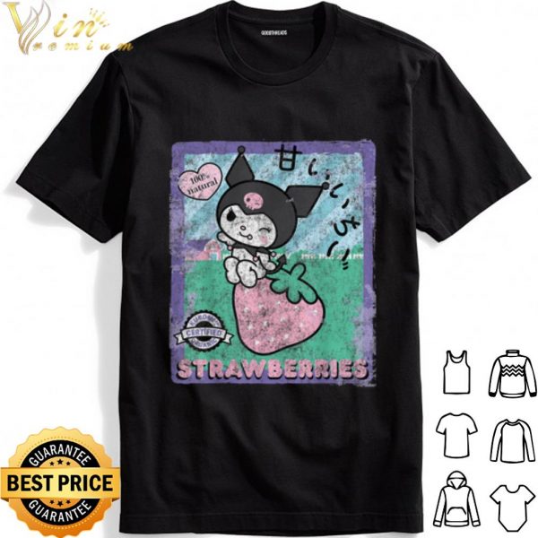 Kuromi Strawberry Picking Strawberries Farm shirt 1