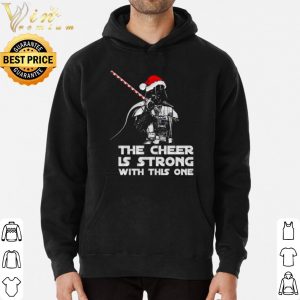 Santa Darth Vader The cheer is strong with this one shirt 5