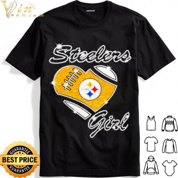 Heart Diamonds Girl Pittsburgh Steelers Football shirt 1