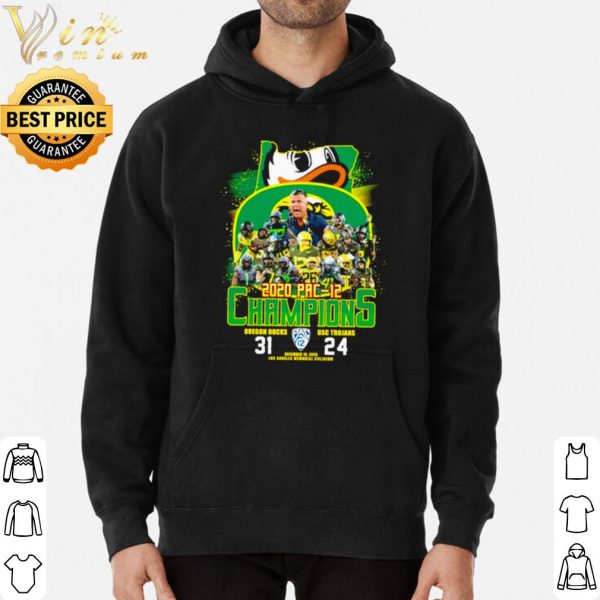 2020 Pac 12 Champions Oregon Usc Trojans 31 24 shirt 3