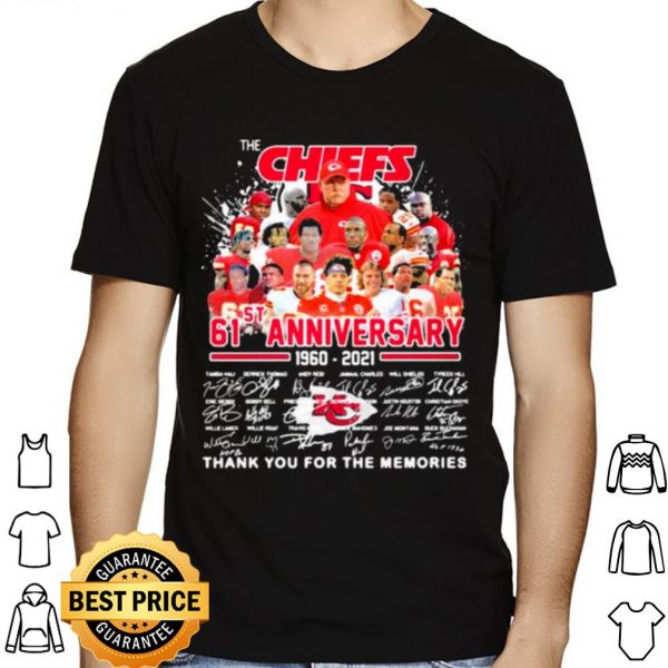 The Chiefs 61st Anniversary 1960 2021 Thank You For The Memories Signature shirt 1