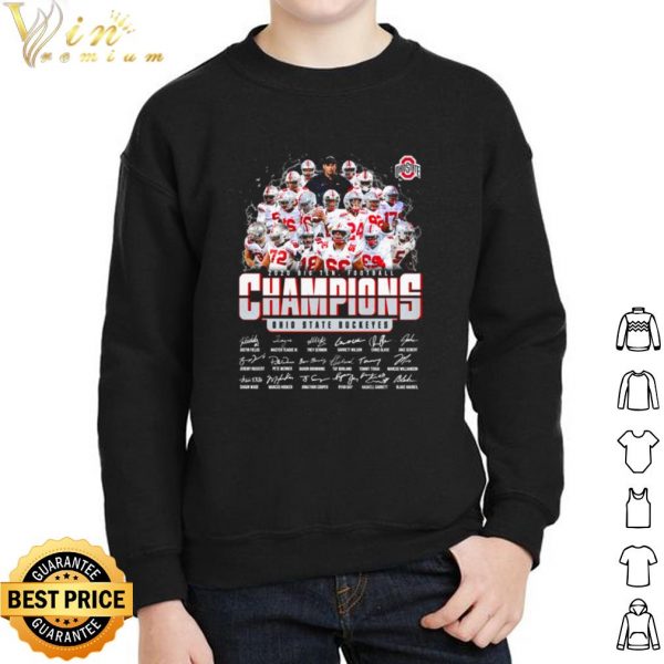 Ohio State Buckeyes 2020 Big Ten Football Champions Signature shirt 2