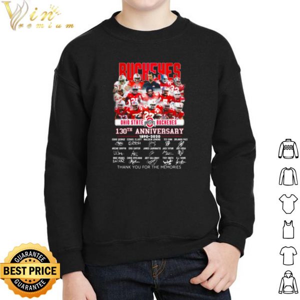 Ohio State Buckers 130th Anniversary 1890 2020 Signature shirt 2