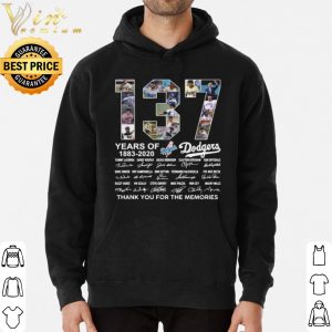 137 Years Of Los Angeles Dodgers Thank You For The Memories Signatures shirt 5