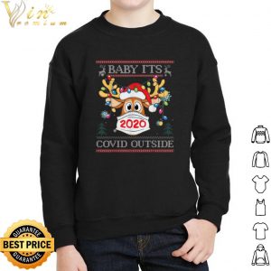 Reindeer Baby It's Covid Outside Christmas shirt 4