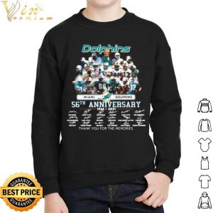 Miami Dolphins 56th Anniversary Thank For The Memories Signatures shirt 4
