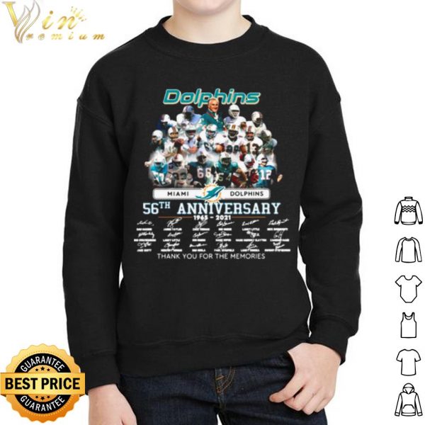 Miami Dolphins 56th Anniversary Thank For The Memories Signatures shirt 2
