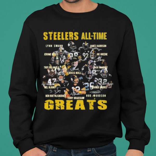 Pittsburgh Steelers All Time The Greats Signatures shirt 2