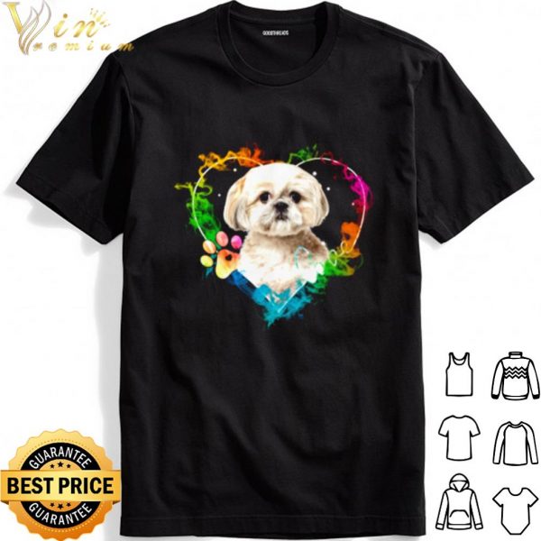 Shih Tzu Heart Color shirt 1