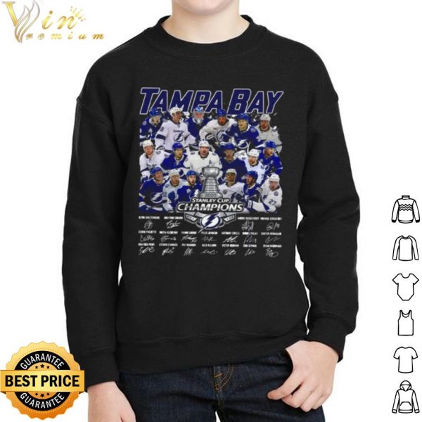 Tampa Bay Stanley Cup Champions 2020 Signatures shirt 2